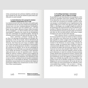 Métabolisme(s). Matière en circulation, matière en transformation