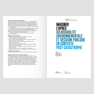 Imaginer l’après. Vulnérabilité environnementale et décision publique en contexte post-catastrophe