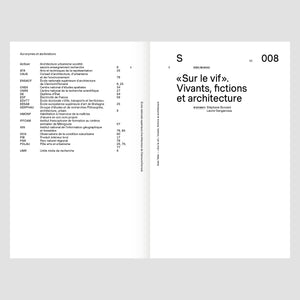 “Sur le vif”. Vivants, fictions et architecture